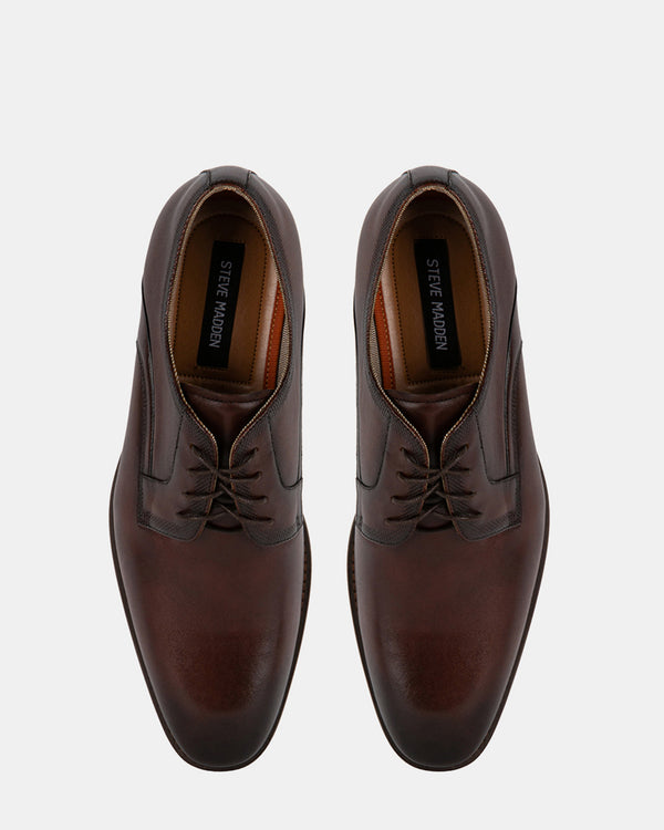 Steven New York Gianno Cuir Marron