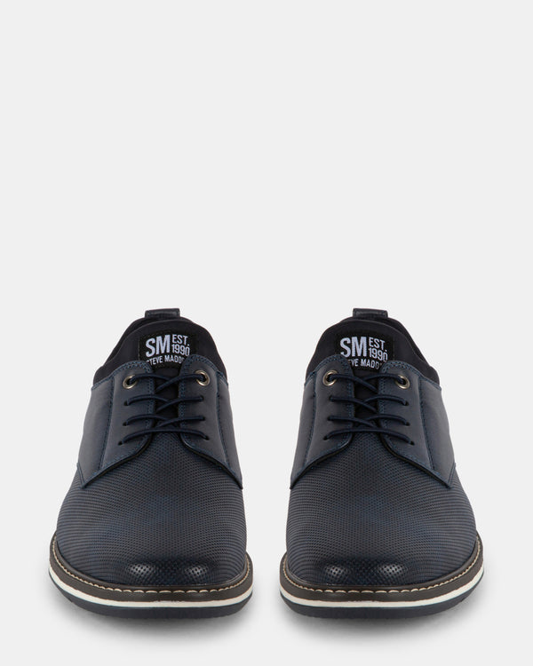 Steven New York Gydeon Nubuck Bleu Marine