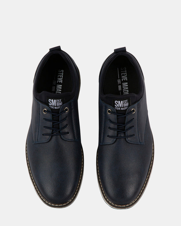 Steven New York Gydeon Nubuck Bleu Marine