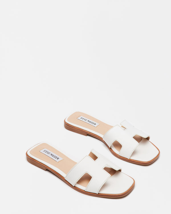 Steven New York Hadyn Cuir Blanc