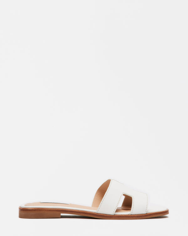 steven new york Hadyn Cuir Blanc