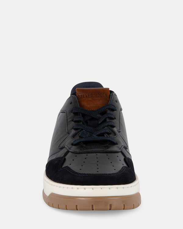 Steven New York Jett Cuir Bleu Marine