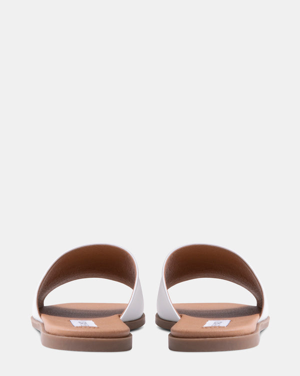 Steven New York Karrmaa Cuir Blanc