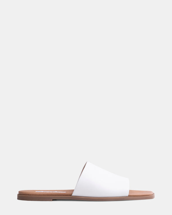 steven new york Karrmaa Cuir Blanc