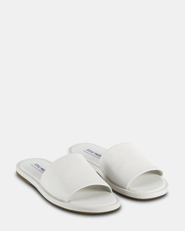 Steven New York Kaya Cuir Blanc