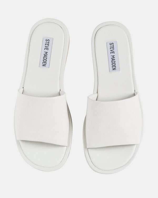 Steven New York Kaya Cuir Blanc