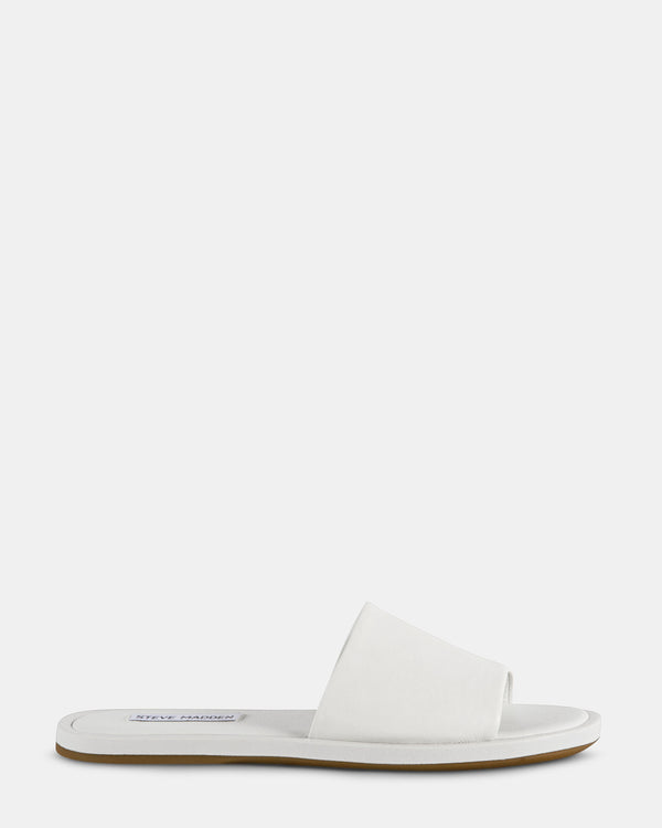 steven new york Kaya Cuir Blanc