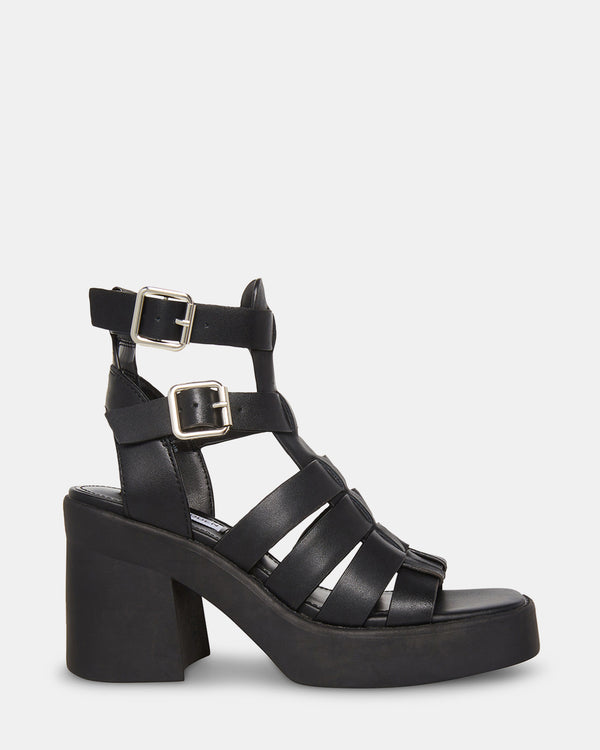 steven new york Kiona Cuir Noir