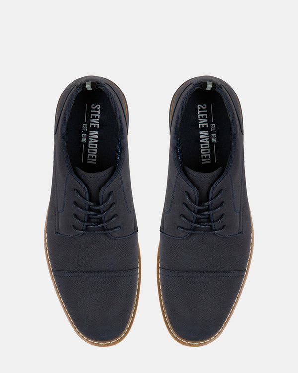 Steven New York Kreedd Nubuck Bleu Marine