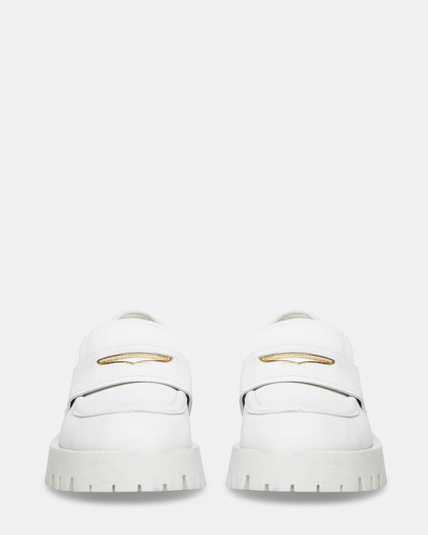 Steven New York Lawrence Cuir Blanc