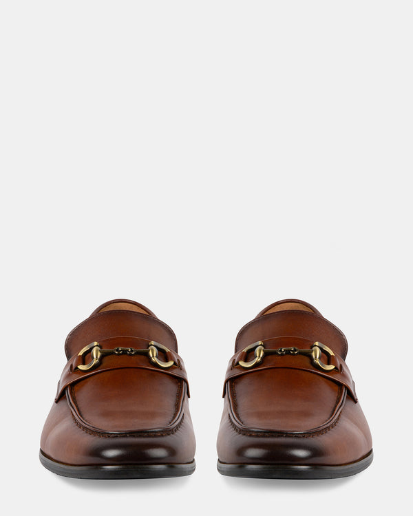 Steven New York Ledger Brun Clair Cuir