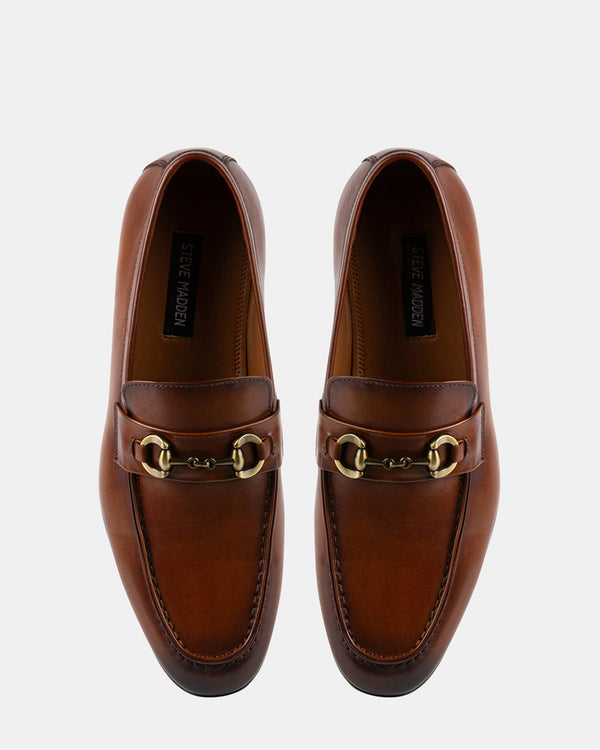 Steven New York Ledger Brun Clair Cuir