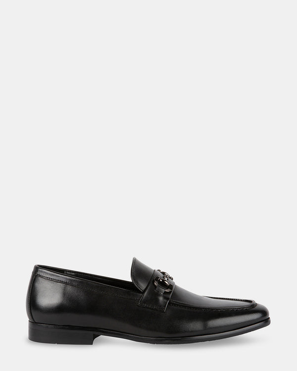 steven new york Ledger Cuir Noir
