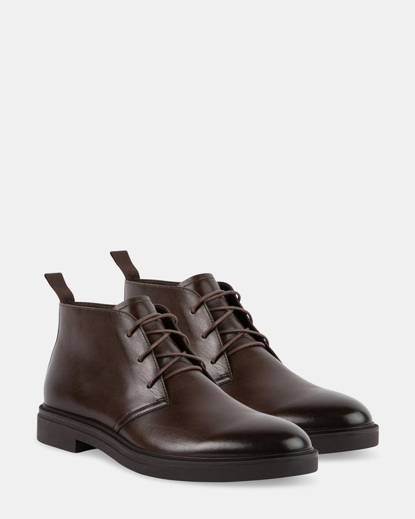Steven New York Lenny Cuir Marron