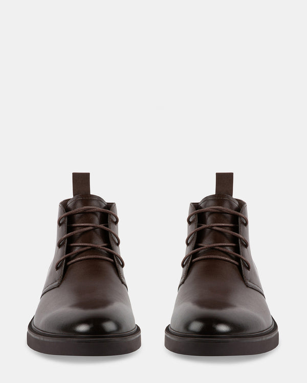 Steven New York Lenny Cuir Marron