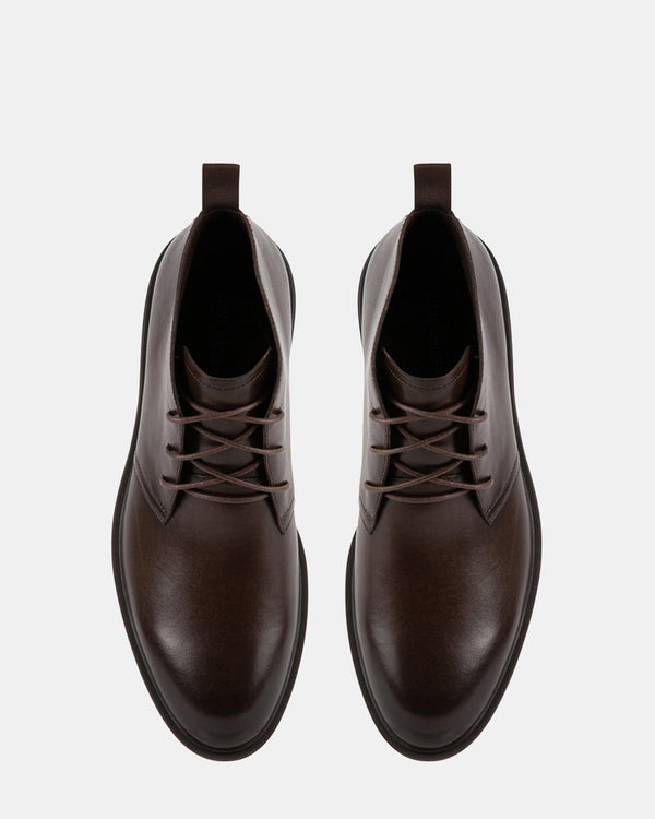 Steven New York Lenny Cuir Marron
