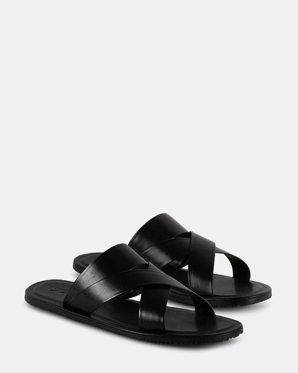 Steven New York Leo Cuir Noir