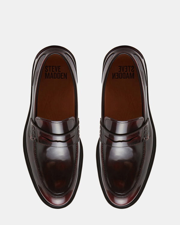 Steven New York Maisonn Cuir Bordeaux