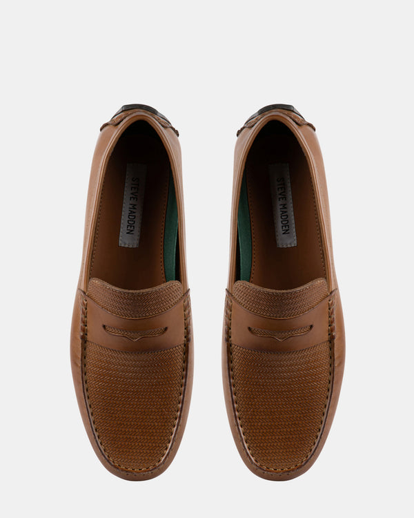 Steven New York Manfredi Brun Cuir