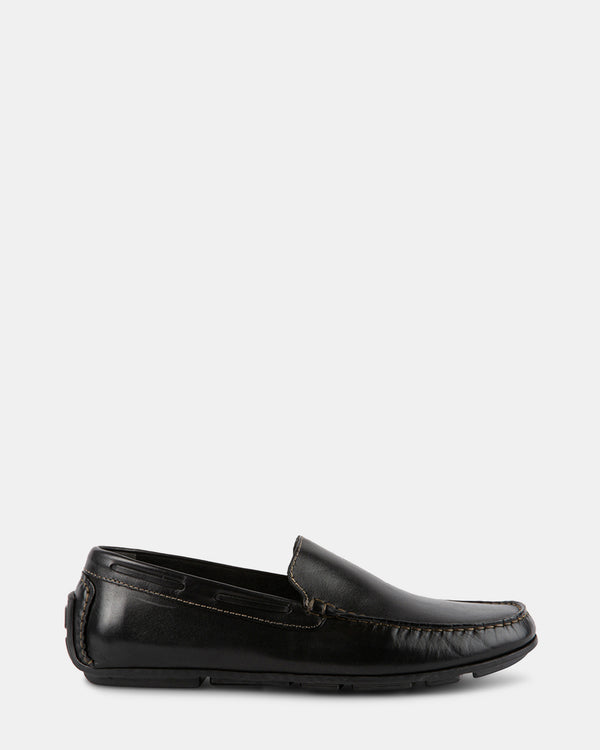 steven new york Manolo Cuir Noir