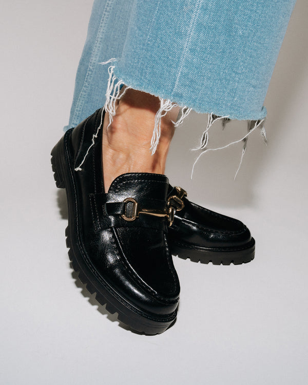 Steven New York Mistor Cuir Noir