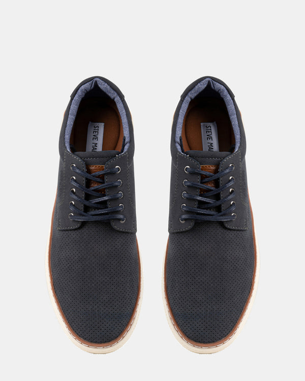 Steven New York P-oxford Nubuck Bleu Marine
