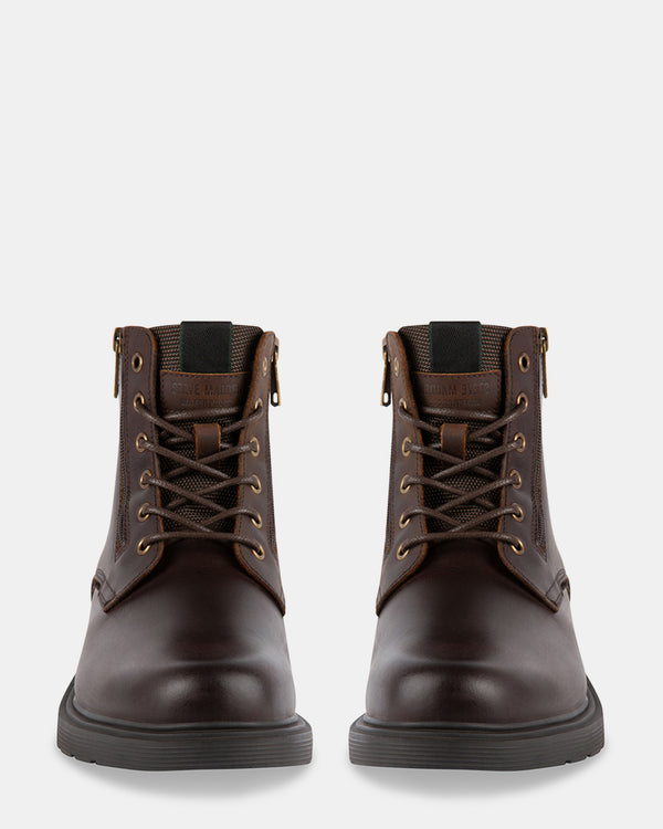 Steven New York Quartz Brun Cuir