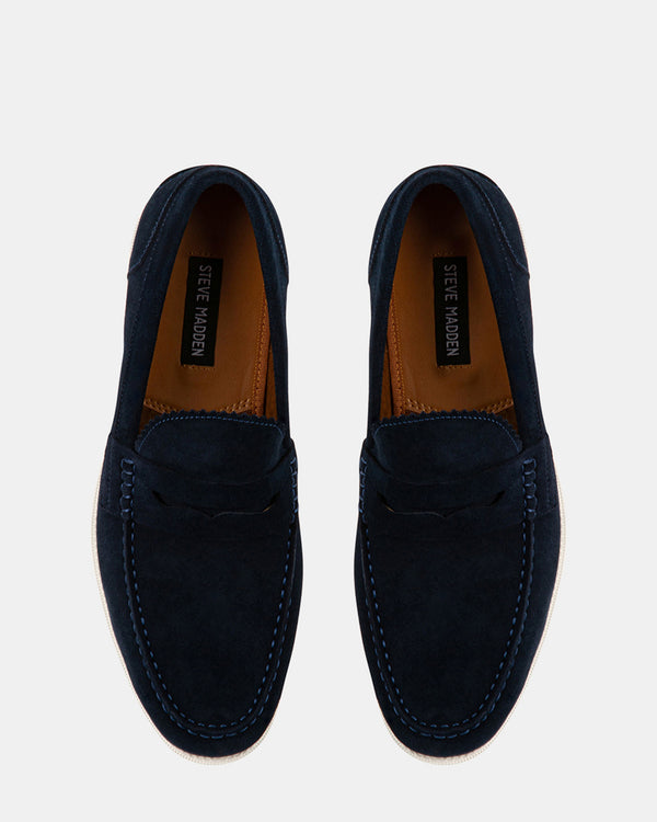 Steven New York Ramsee Bleu Marine Suede