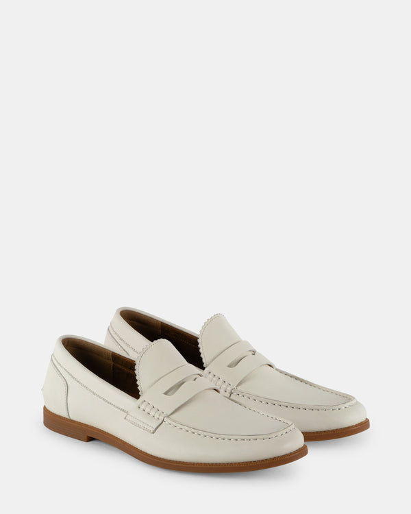 Steven New York Ramsee-l Cuir Blanc