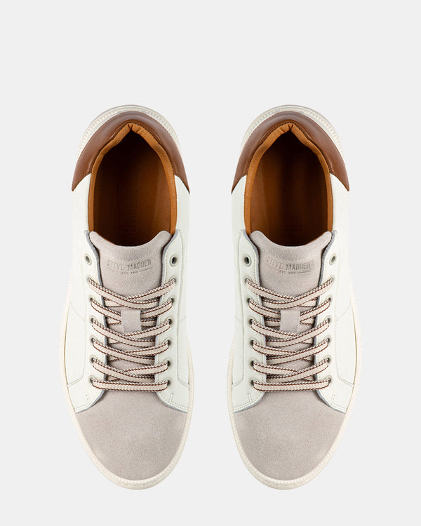 Steven New York Rangee Cuir Blanc