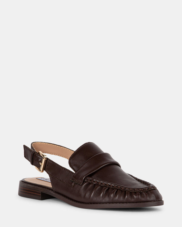 Steven New York Reeves Brun Cuir