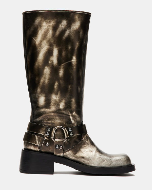 steven new york Rockyy Cuir Argent