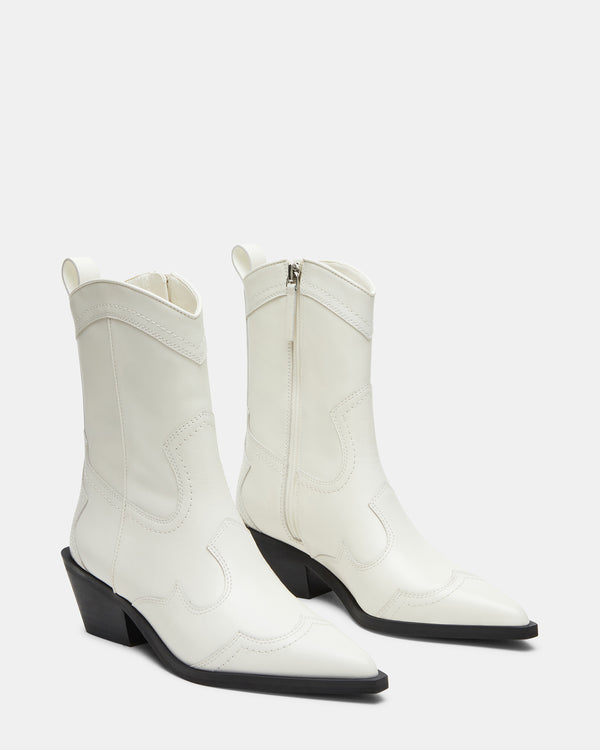 Steven New York Shayne Cuir Blanc