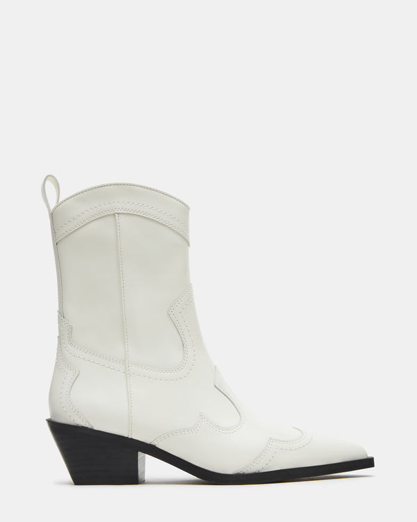steven new york Shayne Cuir Blanc