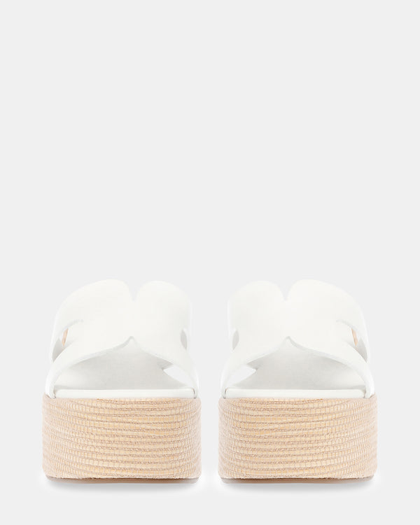 Steven New York Summerset Cuir Blanc