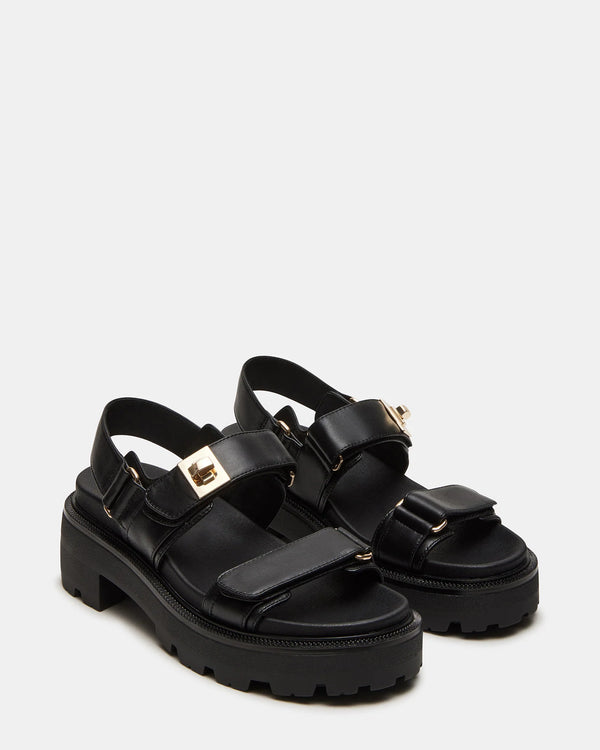 Steven New York Supermona Cuir Noir