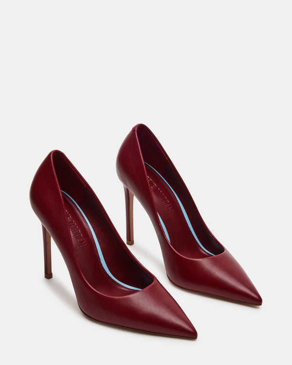 Steven New York Thrive Bourgogne Cuir