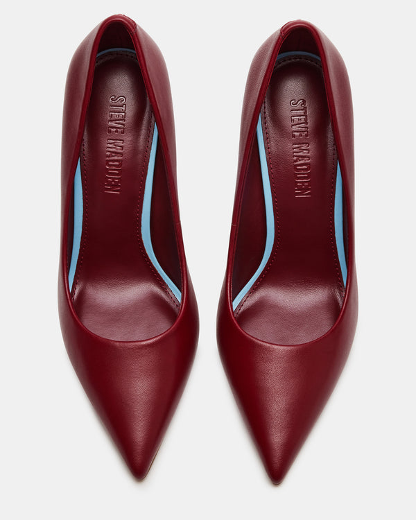 Steven New York Thrive Bourgogne Cuir