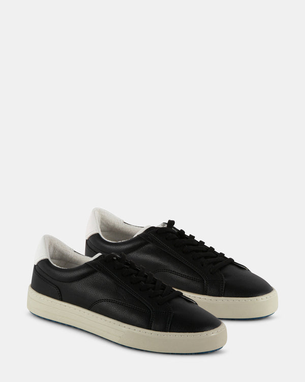 Steven New York Xavvier Cuir Noir-blanc