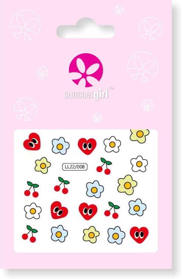 suncoat Hearts in Bloom Nail Stickers