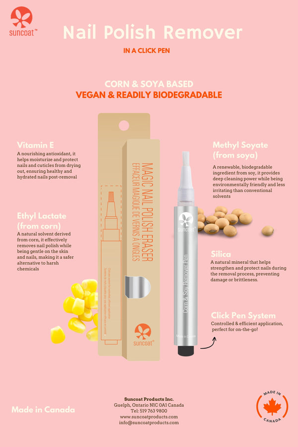 suncoat Natural Nail Polish Remover in a click pen