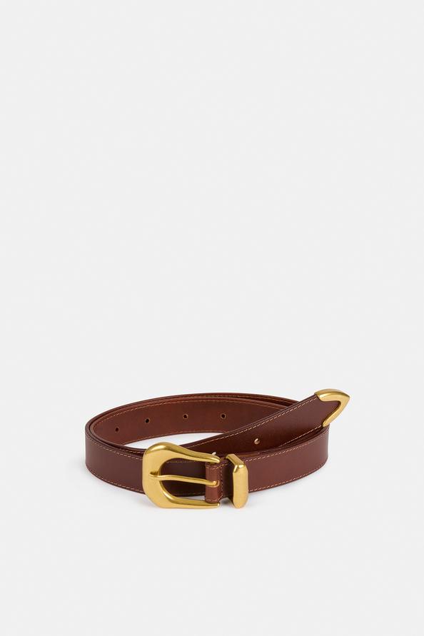 Suncoo Aila Ceinture En Cuir Choco