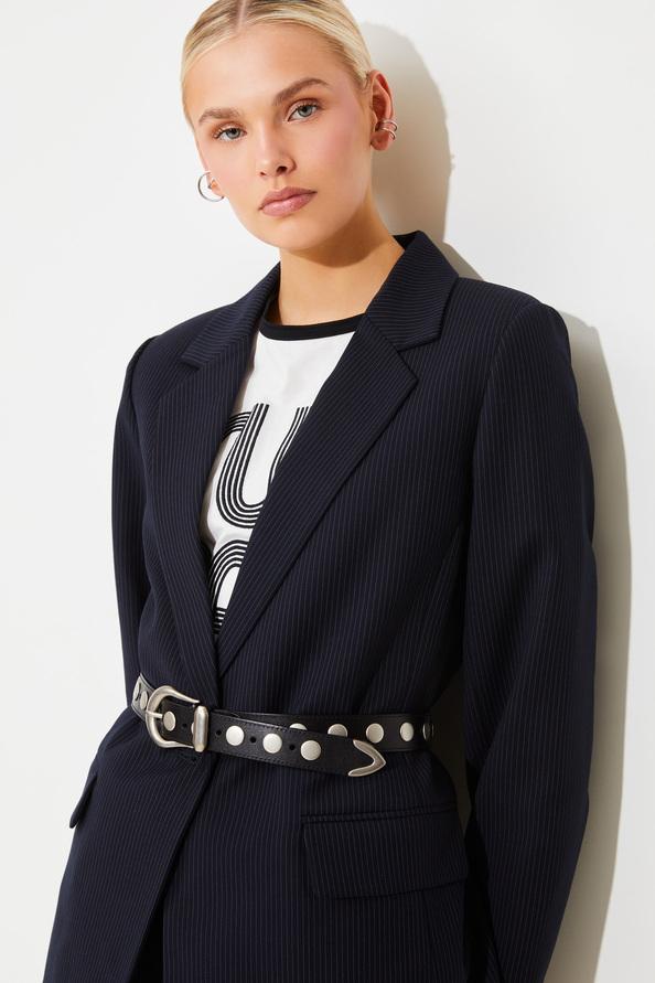 suncoo Arena Ceinture cloutée en cuir noir