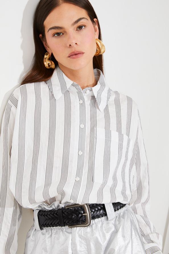 suncoo Ariola Ceinture en cuir tressé noir