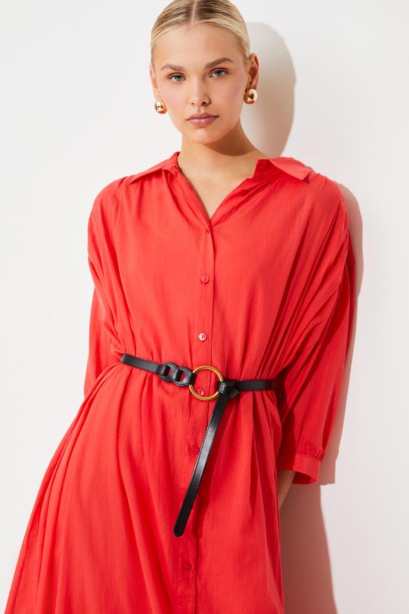 suncoo Armes Ceinture fine à boucle dorée