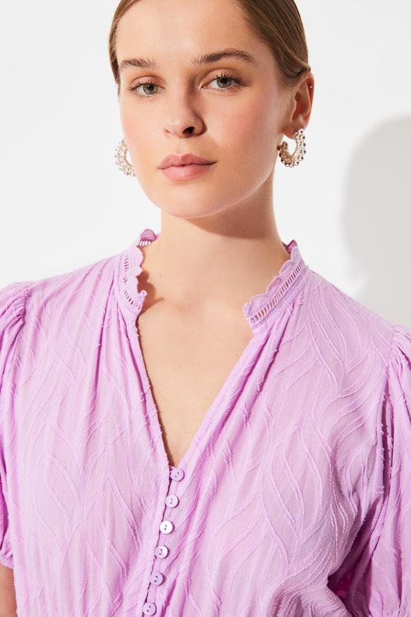Suncoo Carla Robe Midi En Jacquard Coton