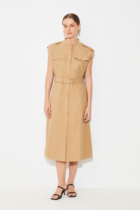 suncoo Cassim Robe midi en coton boutonnée