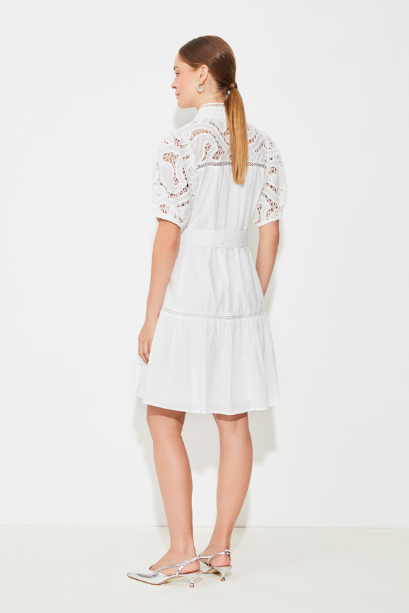 Suncoo Catleya Robe Ceinturée Détail Guipure