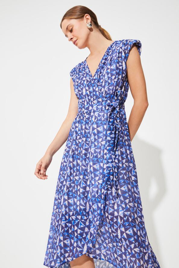 Suncoo Chira Robe Midi à Imprimé Graphique