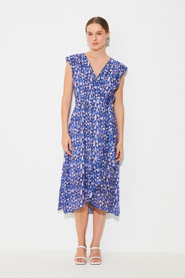 suncoo Chira Robe midi à imprimé graphique